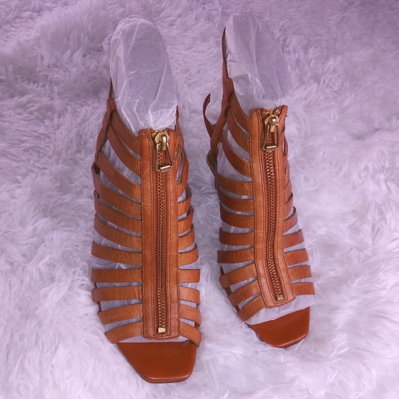 Jessica Simpson Shoes - Jessica Simpson Wedge Leather Sandals-Size 8